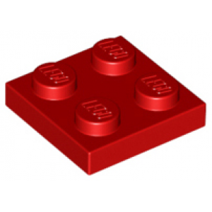 Plaat 2x2 Red